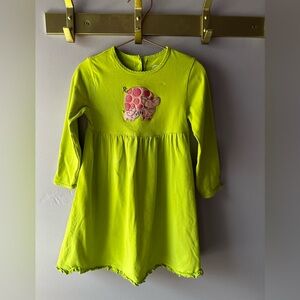 J. Khaki Green Mama Pig & Piglet Dress Size 4T